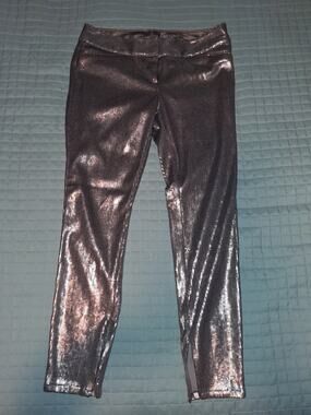 The Limited Denim Rose Gold Sequin Skinny Legging Jeans Size 6 NYE Holiday